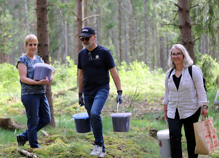 Forskare i skogen